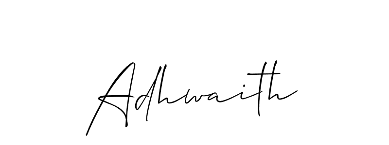 You should practise on your own different ways (Allison_Script) to write your name (Adhwaith) in signature. don't let someone else do it for you. Adhwaith signature style 2 images and pictures png