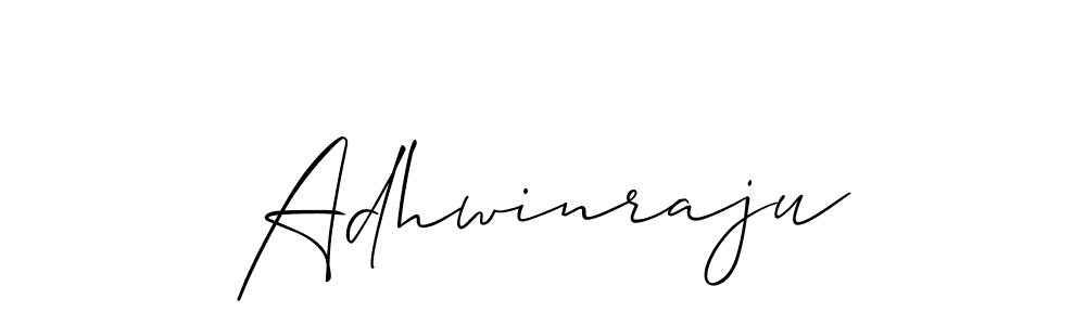 Create a beautiful signature design for name Adhwinraju. With this signature (Allison_Script) fonts, you can make a handwritten signature for free. Adhwinraju signature style 2 images and pictures png