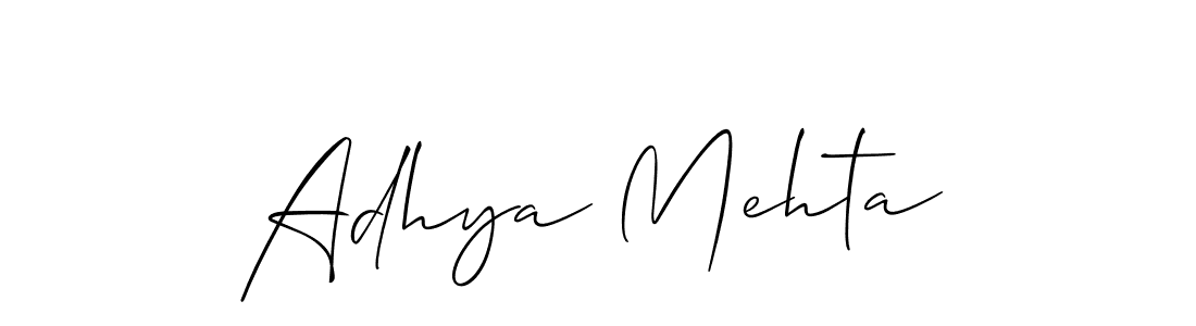 Check out images of Autograph of Adhya Mehta name. Actor Adhya Mehta Signature Style. Allison_Script is a professional sign style online. Adhya Mehta signature style 2 images and pictures png