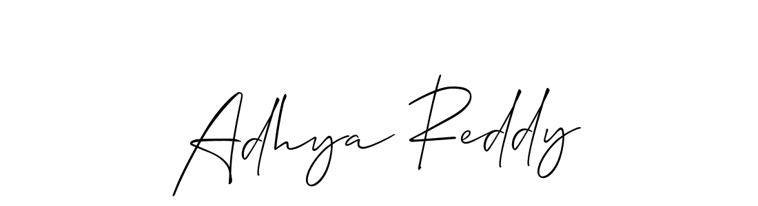 It looks lik you need a new signature style for name Adhya Reddy. Design unique handwritten (Allison_Script) signature with our free signature maker in just a few clicks. Adhya Reddy signature style 2 images and pictures png