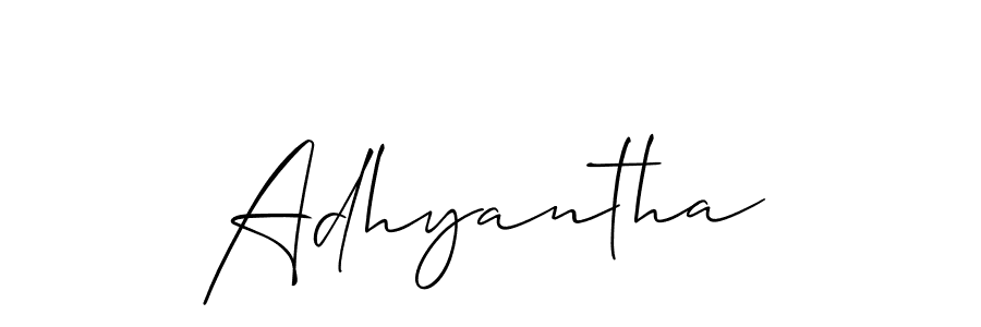 Also You can easily find your signature by using the search form. We will create Adhyantha name handwritten signature images for you free of cost using Allison_Script sign style. Adhyantha signature style 2 images and pictures png