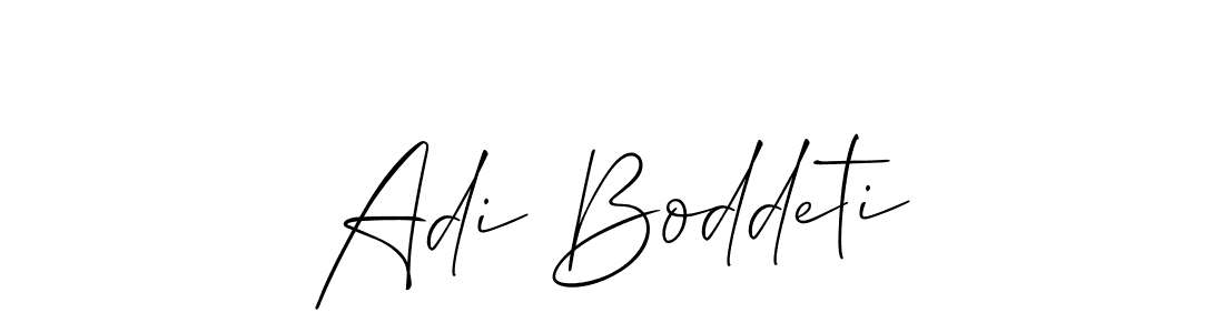 Make a beautiful signature design for name Adi Boddeti. With this signature (Allison_Script) style, you can create a handwritten signature for free. Adi Boddeti signature style 2 images and pictures png