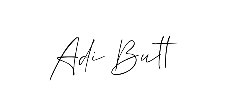 How to make Adi Butt signature? Allison_Script is a professional autograph style. Create handwritten signature for Adi Butt name. Adi Butt signature style 2 images and pictures png