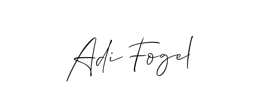 Best and Professional Signature Style for Adi Fogel. Allison_Script Best Signature Style Collection. Adi Fogel signature style 2 images and pictures png