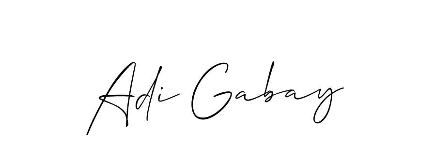 Make a short Adi Gabay signature style. Manage your documents anywhere anytime using Allison_Script. Create and add eSignatures, submit forms, share and send files easily. Adi Gabay signature style 2 images and pictures png