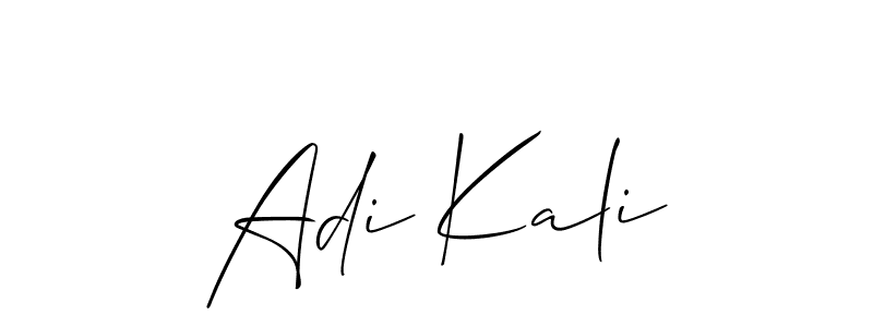 Best and Professional Signature Style for Adi Kali. Allison_Script Best Signature Style Collection. Adi Kali signature style 2 images and pictures png