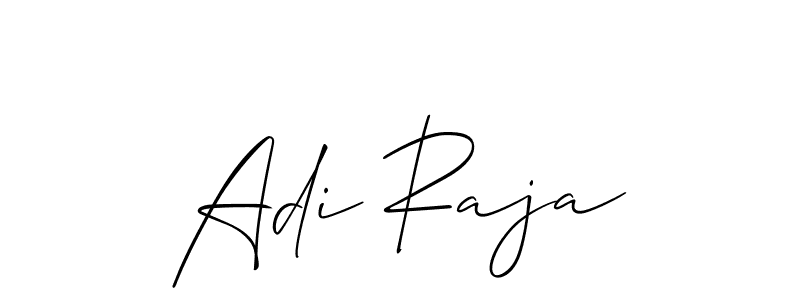 Make a beautiful signature design for name Adi Raja. With this signature (Allison_Script) style, you can create a handwritten signature for free. Adi Raja signature style 2 images and pictures png