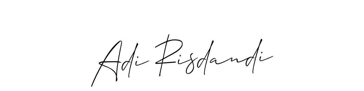 Adi Risdandi stylish signature style. Best Handwritten Sign (Allison_Script) for my name. Handwritten Signature Collection Ideas for my name Adi Risdandi. Adi Risdandi signature style 2 images and pictures png