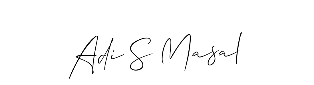 Make a beautiful signature design for name Adi S Masal. Use this online signature maker to create a handwritten signature for free. Adi S Masal signature style 2 images and pictures png