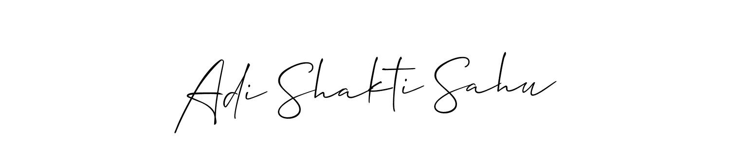Also we have Adi Shakti Sahu name is the best signature style. Create professional handwritten signature collection using Allison_Script autograph style. Adi Shakti Sahu signature style 2 images and pictures png