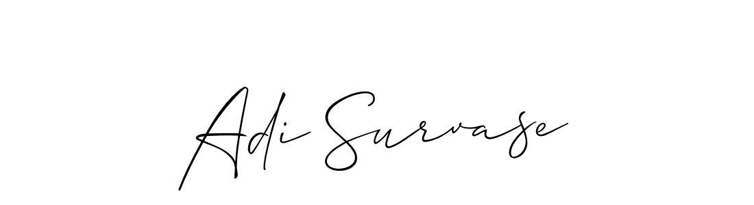 Design your own signature with our free online signature maker. With this signature software, you can create a handwritten (Allison_Script) signature for name Adi Survase. Adi Survase signature style 2 images and pictures png