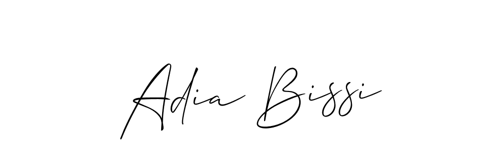Also we have Adia Bissi name is the best signature style. Create professional handwritten signature collection using Allison_Script autograph style. Adia Bissi signature style 2 images and pictures png