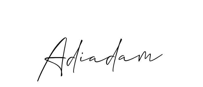 Best and Professional Signature Style for Adiadam. Allison_Script Best Signature Style Collection. Adiadam signature style 2 images and pictures png