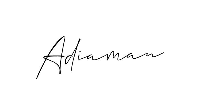 How to Draw Adiaman signature style? Allison_Script is a latest design signature styles for name Adiaman. Adiaman signature style 2 images and pictures png