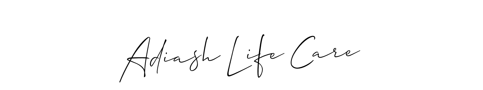 You can use this online signature creator to create a handwritten signature for the name Adiash Life Care. This is the best online autograph maker. Adiash Life Care signature style 2 images and pictures png