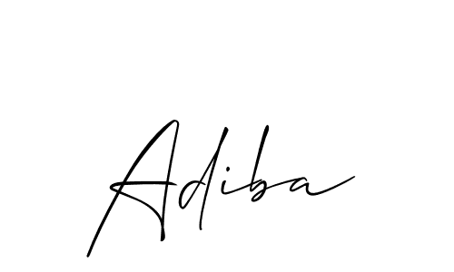 if you are searching for the best signature style for your name Adiba. so please give up your signature search. here we have designed multiple signature styles  using Allison_Script. Adiba signature style 2 images and pictures png