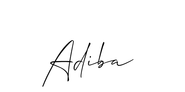 Also we have Adiba  name is the best signature style. Create professional handwritten signature collection using Allison_Script autograph style. Adiba  signature style 2 images and pictures png