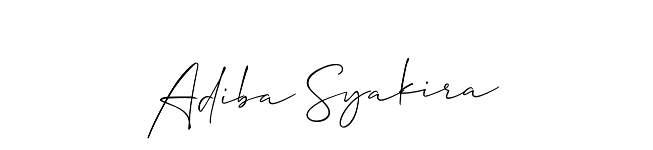 This is the best signature style for the Adiba Syakira name. Also you like these signature font (Allison_Script). Mix name signature. Adiba Syakira signature style 2 images and pictures png