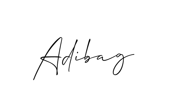 Also we have Adibag name is the best signature style. Create professional handwritten signature collection using Allison_Script autograph style. Adibag signature style 2 images and pictures png