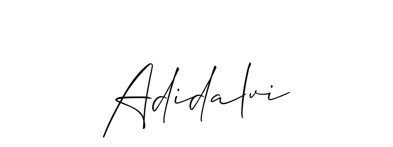 if you are searching for the best signature style for your name Adidalvi. so please give up your signature search. here we have designed multiple signature styles  using Allison_Script. Adidalvi signature style 2 images and pictures png