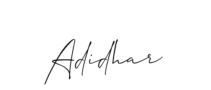 You should practise on your own different ways (Allison_Script) to write your name (Adidhar) in signature. don't let someone else do it for you. Adidhar signature style 2 images and pictures png