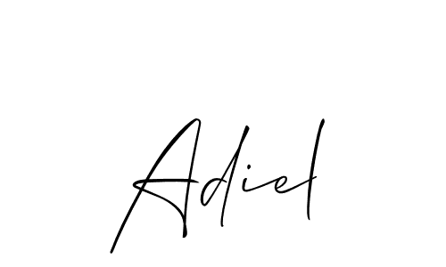 Also we have Adiel name is the best signature style. Create professional handwritten signature collection using Allison_Script autograph style. Adiel signature style 2 images and pictures png
