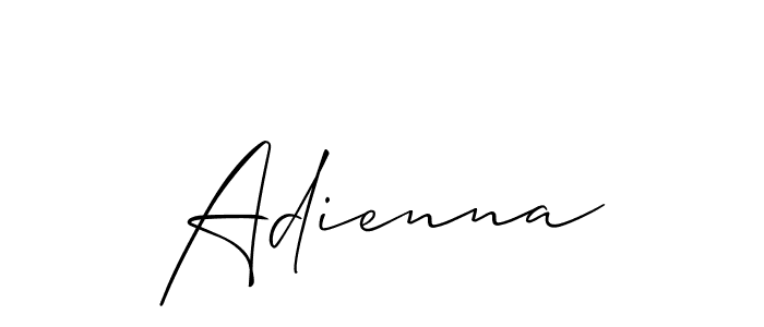 Once you've used our free online signature maker to create your best signature Allison_Script style, it's time to enjoy all of the benefits that Adienna name signing documents. Adienna signature style 2 images and pictures png