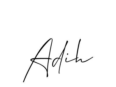 Make a beautiful signature design for name Adih. With this signature (Allison_Script) style, you can create a handwritten signature for free. Adih signature style 2 images and pictures png