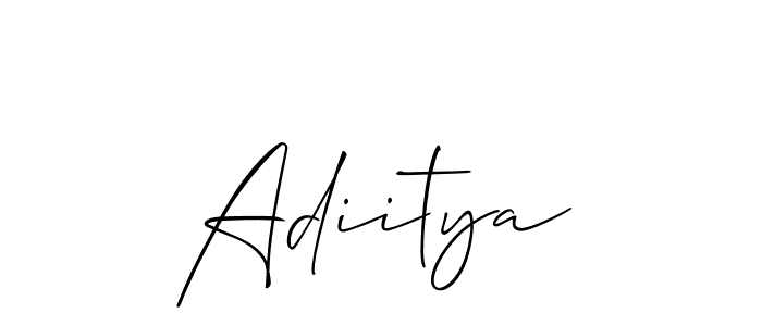 if you are searching for the best signature style for your name Adiitya. so please give up your signature search. here we have designed multiple signature styles  using Allison_Script. Adiitya signature style 2 images and pictures png