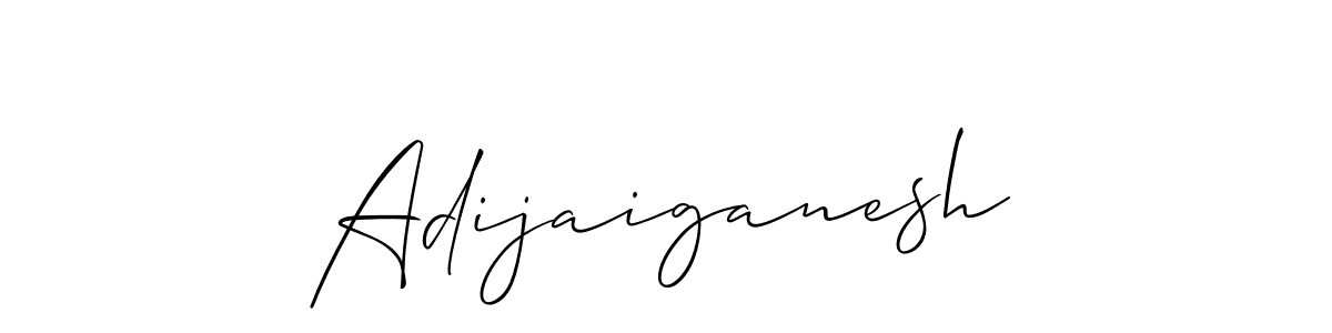 Adijaiganesh stylish signature style. Best Handwritten Sign (Allison_Script) for my name. Handwritten Signature Collection Ideas for my name Adijaiganesh. Adijaiganesh signature style 2 images and pictures png