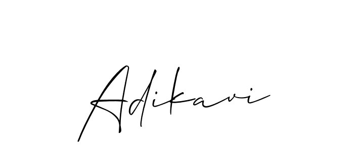 if you are searching for the best signature style for your name Adikavi. so please give up your signature search. here we have designed multiple signature styles  using Allison_Script. Adikavi signature style 2 images and pictures png