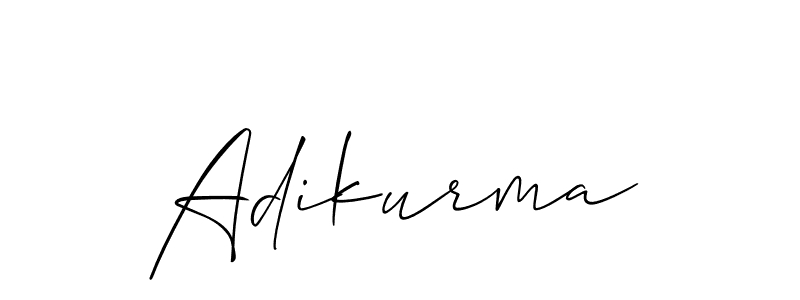 Make a beautiful signature design for name Adikurma. With this signature (Allison_Script) style, you can create a handwritten signature for free. Adikurma signature style 2 images and pictures png