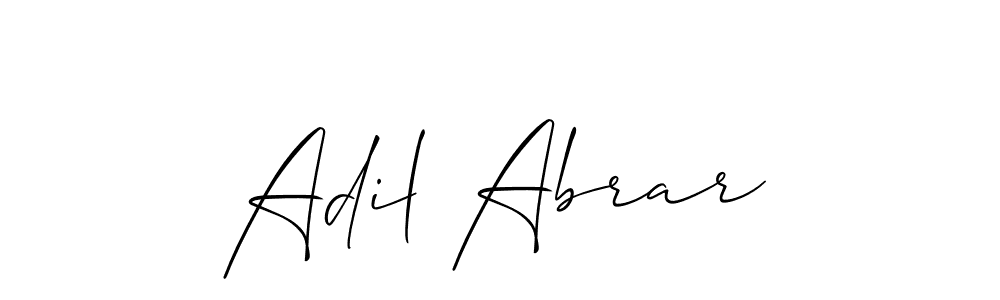 Similarly Allison_Script is the best handwritten signature design. Signature creator online .You can use it as an online autograph creator for name Adil Abrar. Adil Abrar signature style 2 images and pictures png