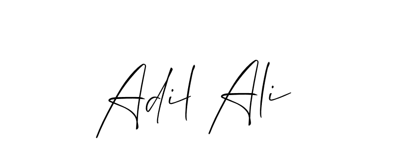 The best way (Allison_Script) to make a short signature is to pick only two or three words in your name. The name Adil Ali include a total of six letters. For converting this name. Adil Ali signature style 2 images and pictures png