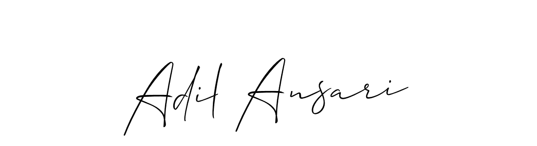 You should practise on your own different ways (Allison_Script) to write your name (Adil Ansari) in signature. don't let someone else do it for you. Adil Ansari signature style 2 images and pictures png