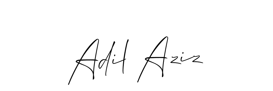 Best and Professional Signature Style for Adil Aziz. Allison_Script Best Signature Style Collection. Adil Aziz signature style 2 images and pictures png