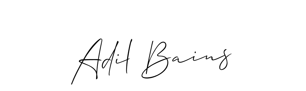 This is the best signature style for the Adil Bains name. Also you like these signature font (Allison_Script). Mix name signature. Adil Bains signature style 2 images and pictures png