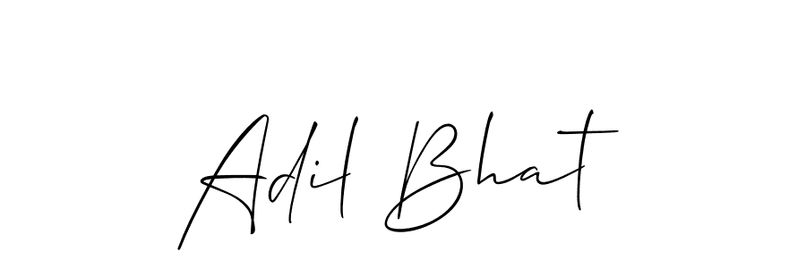 Also we have Adil Bhat name is the best signature style. Create professional handwritten signature collection using Allison_Script autograph style. Adil Bhat signature style 2 images and pictures png