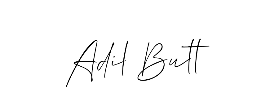 Create a beautiful signature design for name Adil Butt. With this signature (Allison_Script) fonts, you can make a handwritten signature for free. Adil Butt signature style 2 images and pictures png
