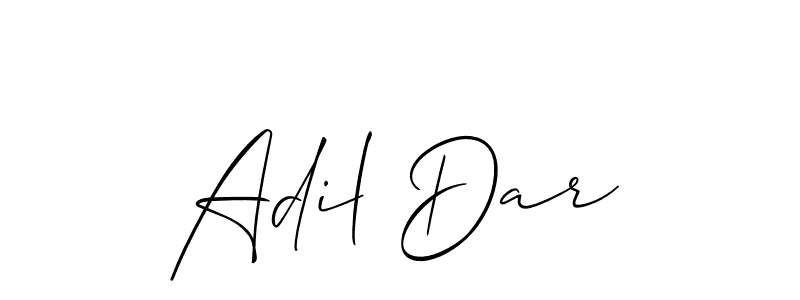 Best and Professional Signature Style for Adil Dar. Allison_Script Best Signature Style Collection. Adil Dar signature style 2 images and pictures png