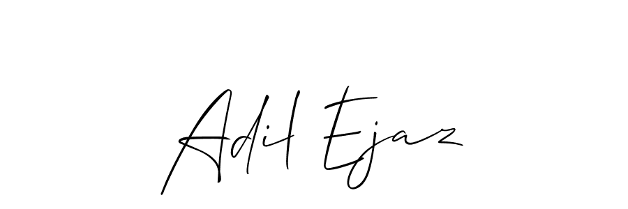 Similarly Allison_Script is the best handwritten signature design. Signature creator online .You can use it as an online autograph creator for name Adil Ejaz. Adil Ejaz signature style 2 images and pictures png