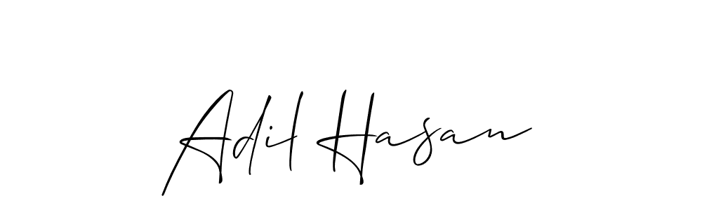 Create a beautiful signature design for name Adil Hasan. With this signature (Allison_Script) fonts, you can make a handwritten signature for free. Adil Hasan signature style 2 images and pictures png