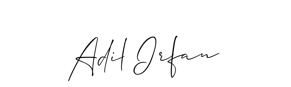 Also we have Adil Irfan name is the best signature style. Create professional handwritten signature collection using Allison_Script autograph style. Adil Irfan signature style 2 images and pictures png