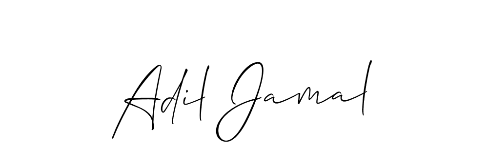 Also we have Adil Jamal name is the best signature style. Create professional handwritten signature collection using Allison_Script autograph style. Adil Jamal signature style 2 images and pictures png