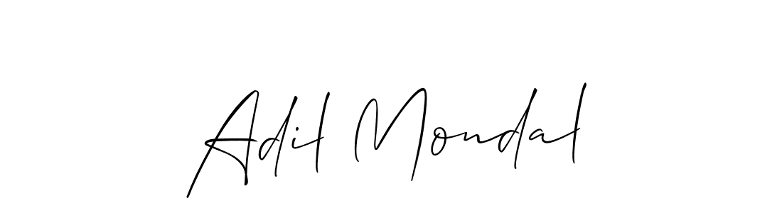 Also we have Adil Mondal name is the best signature style. Create professional handwritten signature collection using Allison_Script autograph style. Adil Mondal signature style 2 images and pictures png