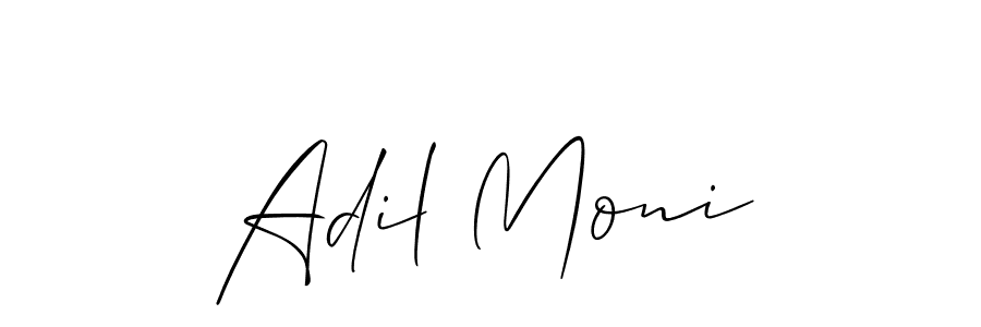 Best and Professional Signature Style for Adil Moni. Allison_Script Best Signature Style Collection. Adil Moni signature style 2 images and pictures png