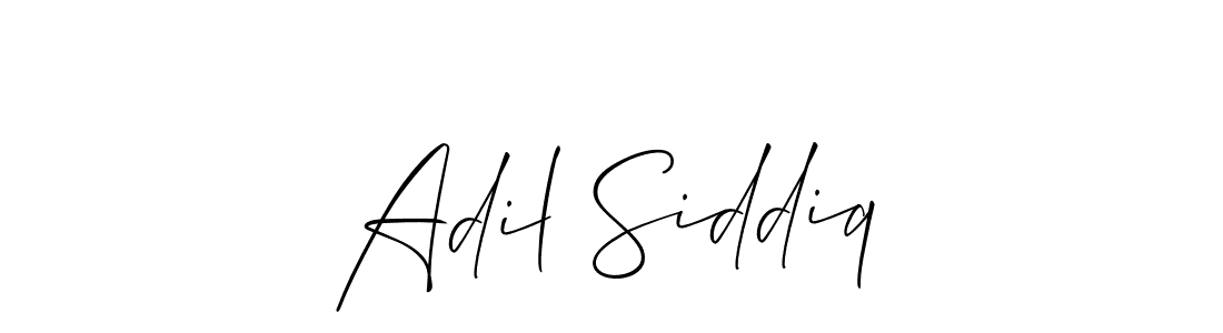 Make a short Adil Siddiq signature style. Manage your documents anywhere anytime using Allison_Script. Create and add eSignatures, submit forms, share and send files easily. Adil Siddiq signature style 2 images and pictures png