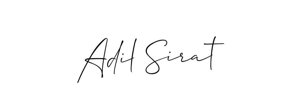 How to make Adil Sirat signature? Allison_Script is a professional autograph style. Create handwritten signature for Adil Sirat name. Adil Sirat signature style 2 images and pictures png