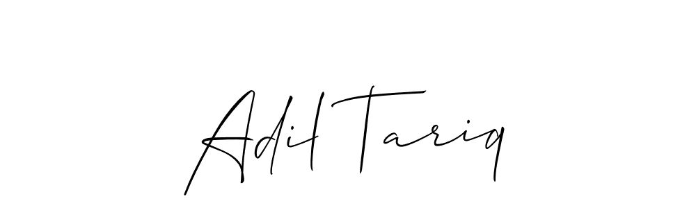 Create a beautiful signature design for name Adil Tariq. With this signature (Allison_Script) fonts, you can make a handwritten signature for free. Adil Tariq signature style 2 images and pictures png