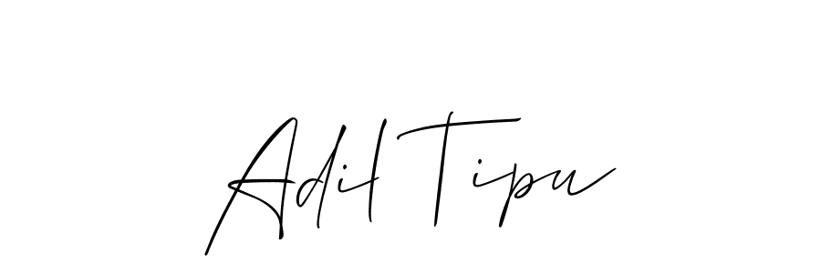 Also we have Adil Tipu name is the best signature style. Create professional handwritten signature collection using Allison_Script autograph style. Adil Tipu signature style 2 images and pictures png